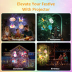Outdoor HD projector light, remote control 16 switchable modes, Christmas Halloween celebrations, birthdays, weddings and parties, waterproof light show