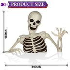 48" Halloween Giant Groundbreaker Skeleton, Halloween Decoration for Outdoor Yard and Porch