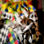 5.9 ft Voice & Sound-Sensor Clown on Tricycle Halloween Animatronic, HHTRIBKCLOWN-1FLSA