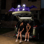 Zone Tech 6 FT Inflatable Bat Car Trunk Decor with Built-in LEDs, Blow Up Decoration for Halloween (1-Pack)