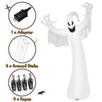 Topbuy Ghost Blow Up Halloween Outdoor Yard Inflatable, with LED Lights 12'