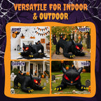6.5FT Halloween Inflatable Black Cat, Blow Up Yard Decoration with Shakable Head & LED Lights, Large Halloween Decor for Yard, Party, Garden