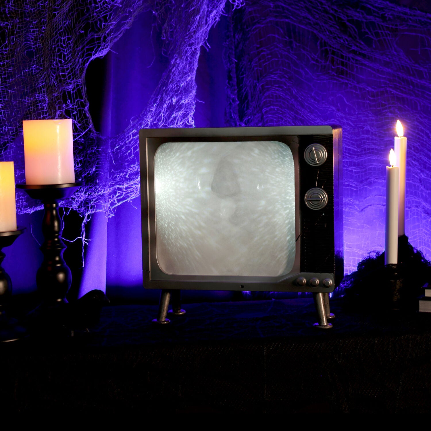 11.8 in Haunted TV by Tekky, Premium Halloween Animatronic, HHHAUNTTV-1FLSA