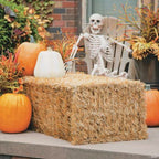 Collapsible Faux Hay Bale - Home Decor - 1 Piece