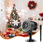 Outdoor high brightness snowflake projection light, holiday decoration ambient light, Christmas Halloween laser light, light show, waterproof function, indoor home, Christmas, wedding Mother's Day