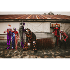 Fun Express Animated Standing Scary Clown Halloween Decoration