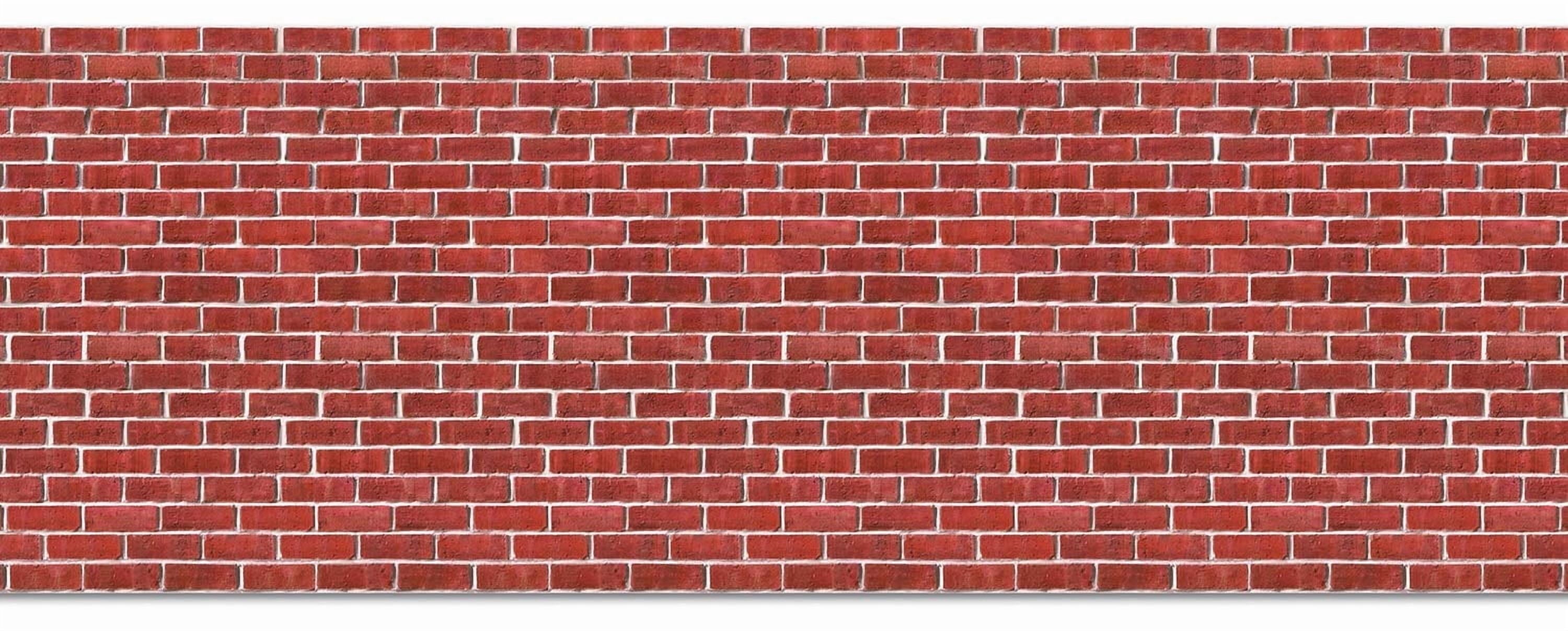 Brick Wall Backdrop Party Accessory (1 count) (1/Pkg)