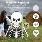 Big Dot of Happiness Scary Skeleton - Big Skeleton Yard Sign Outdoor Lawn Decorations - Halloween Party Yard Signs