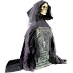 3 ft Touch-Activated Rising Reaper with Tombstone Halloween Accessory, HHRPRTOMB-2FLSA