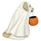 Bethany Lowe 19.5" Large Ghost Dog Candy Bowl Paper Mache Halloween Decoration Statue