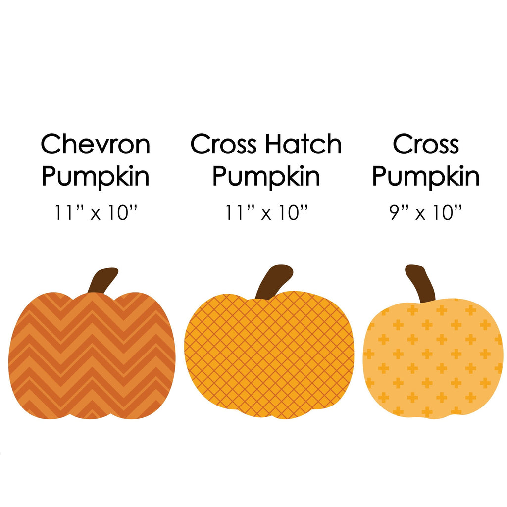 Big Dot of Happiness Pumpkin Patch - Pumpkin Lawn Decoration Signs - Outdoor Fall, Halloween or Thanksgiving Yard Decorations - 10 Piece