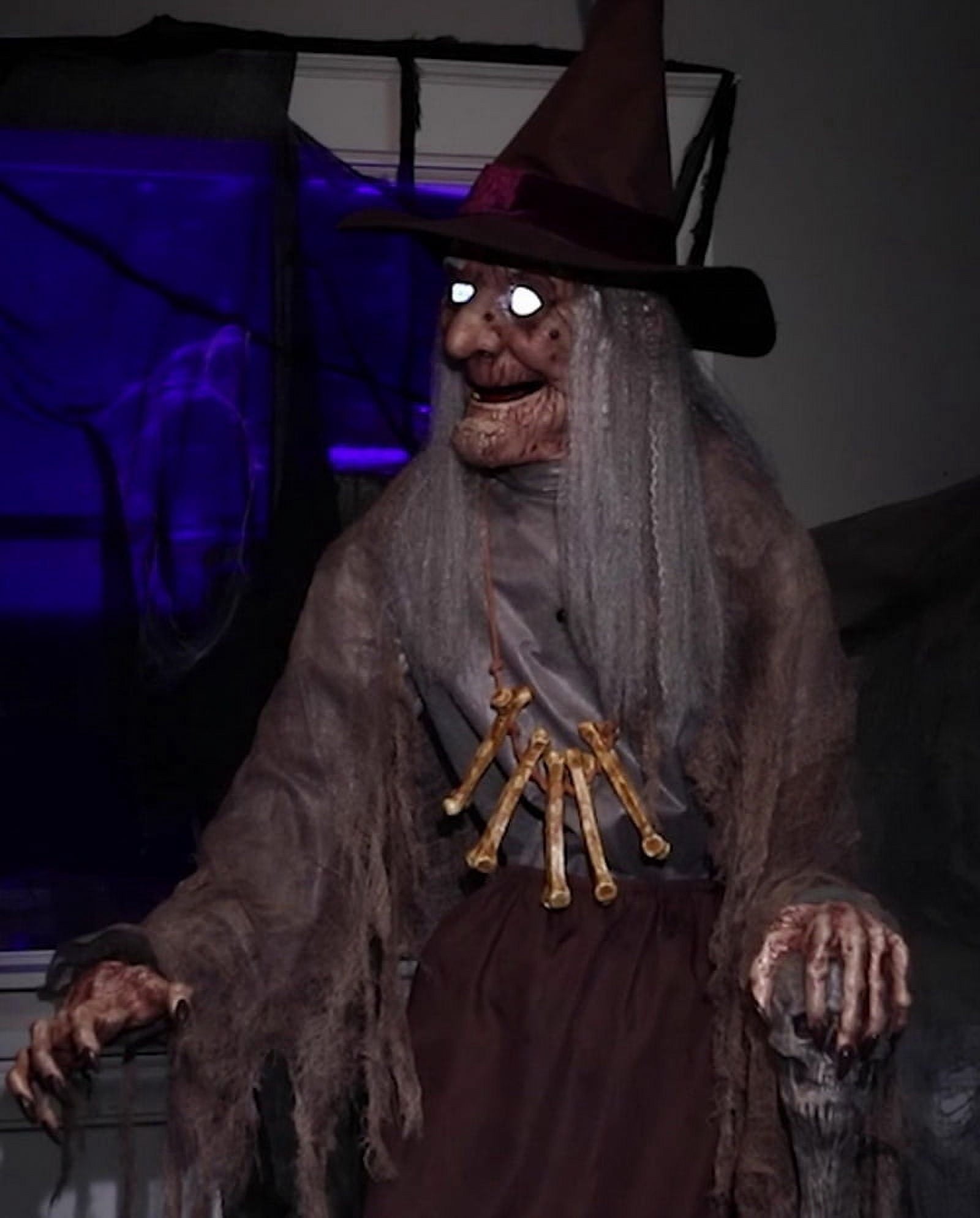 Animated Witch Servo-Motor Halloween Decoration