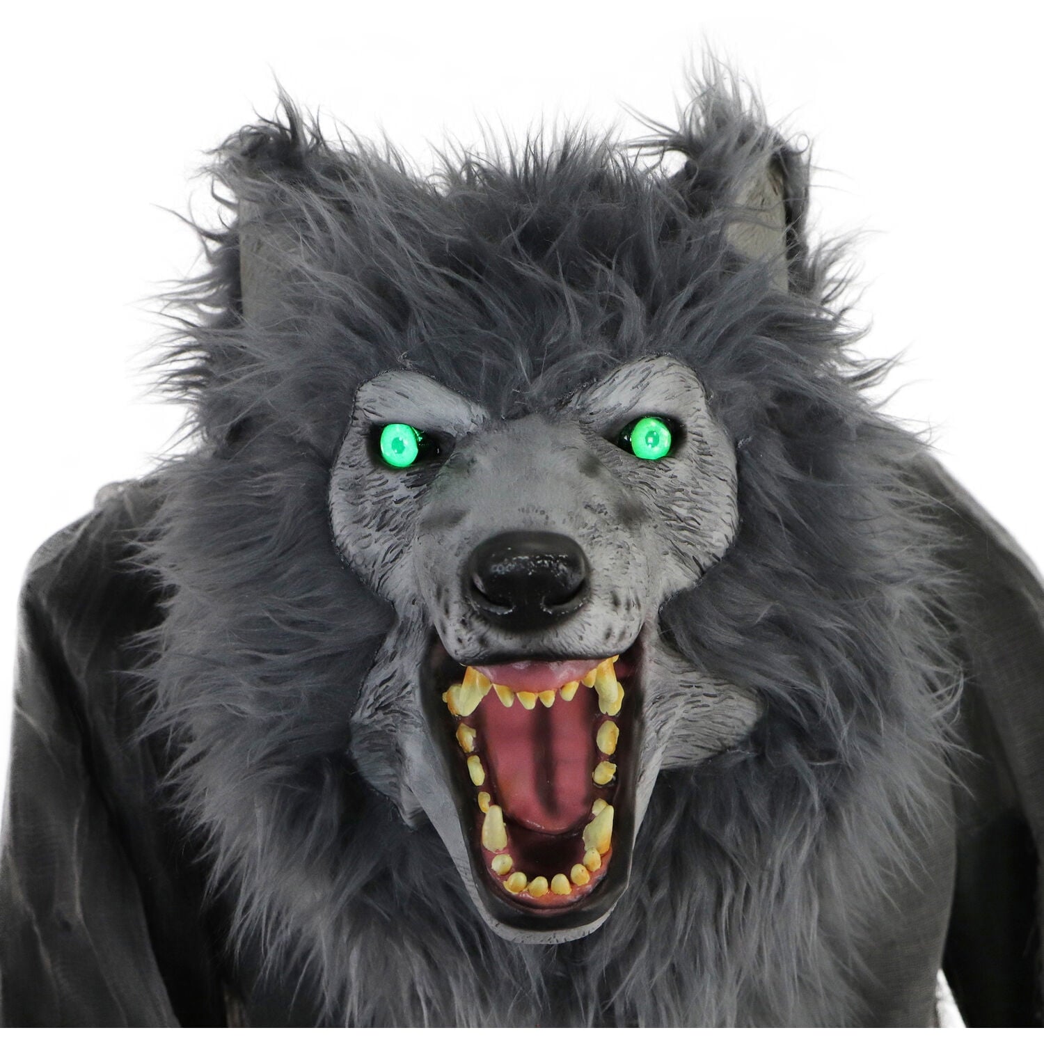 7 ft Tall Motion-Activated Towering Werewolf, Premium Halloween Animatronic, Plug-In, HHTWRWOLF-1FLSA