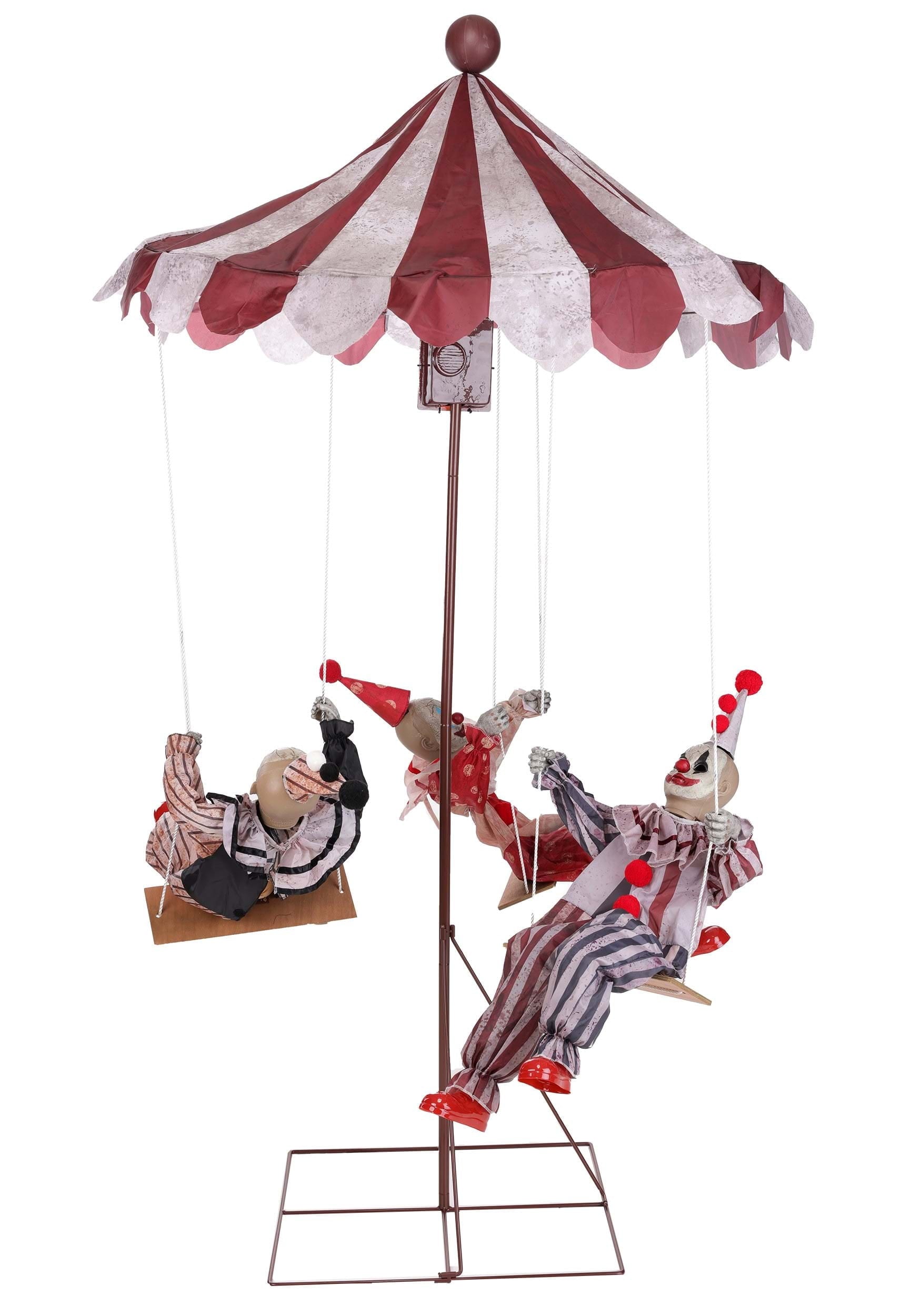 Clowns Go Round Animated Prop Halloween Decoration