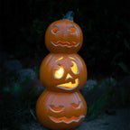 15 Inch Large LED Jack O Lantern - Perfect For Garden, Patio & Front Door Halloween Decor