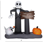 Industries Yard Inflatables Nightmare Before Christmas Halloween Town Scene, 6 ft