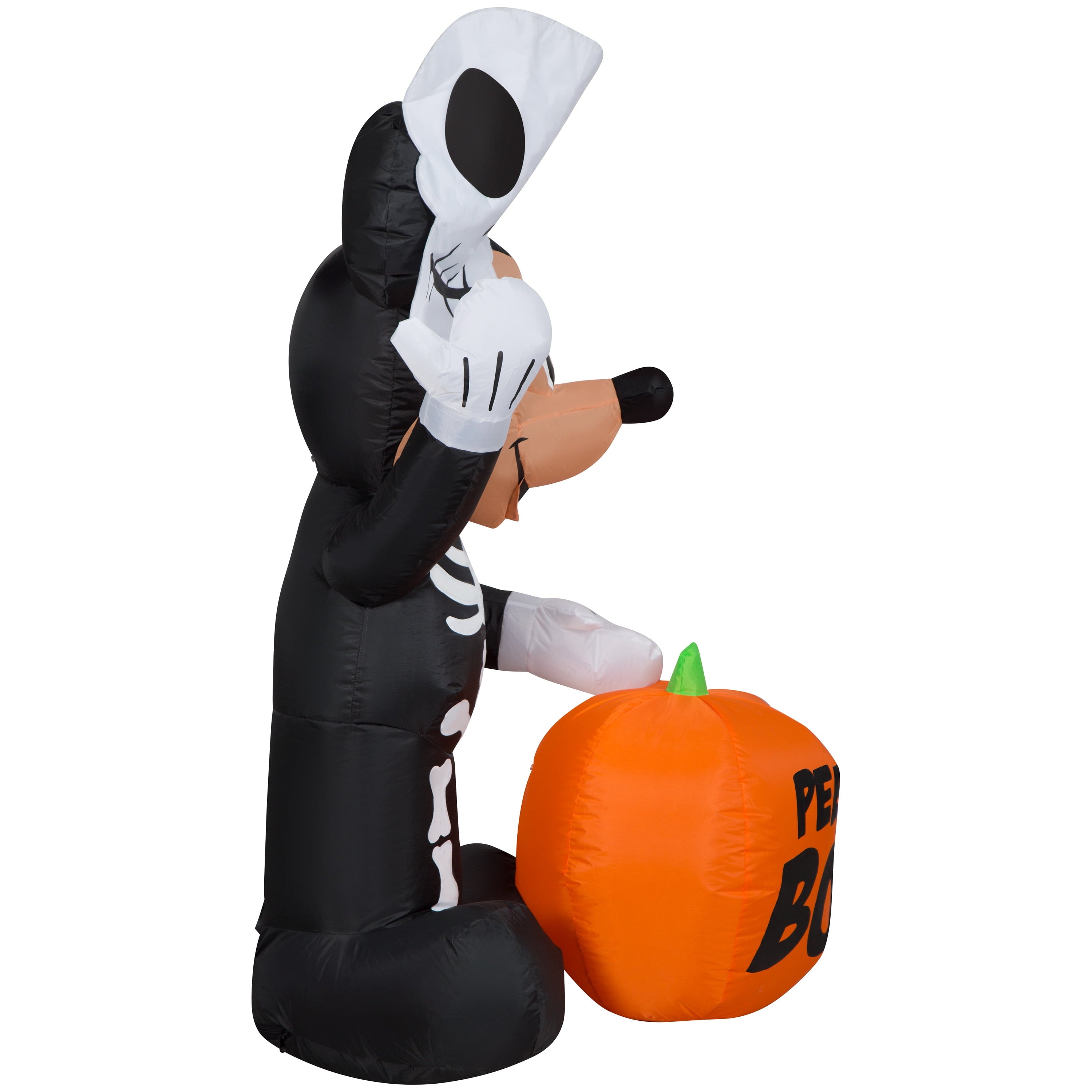 Airblown Inflatables 4FT Tall Halloween Inflatable Disney Mickey Mouse with Pumpkin