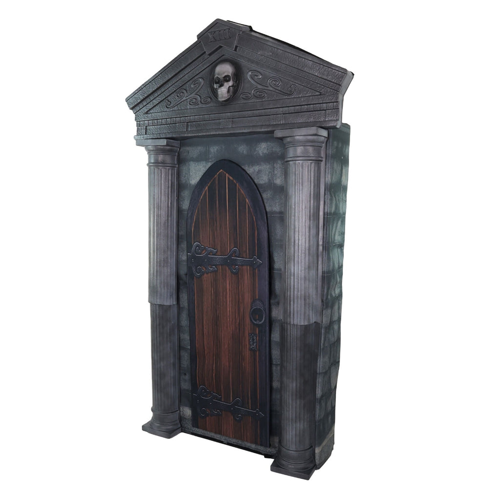 6.7 ft. Motion-Triggered Mausoleum Halloween Animatronic by Tekky, HHMAUSOLEUM-1FLSA