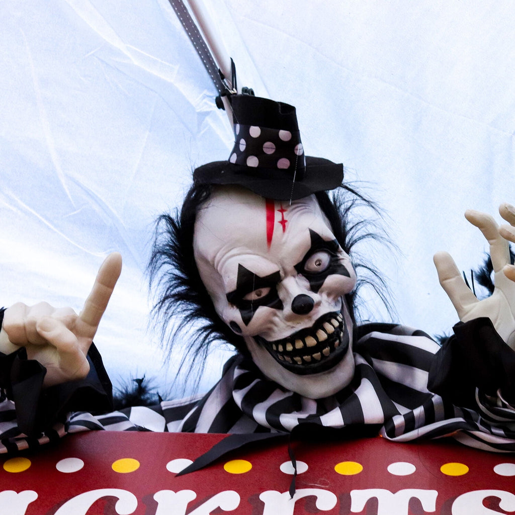 1.8 ft Groundbreaker Clown-Vile, Halloween Decoration, Multi-Color, HHFJCLOWN-2LSA