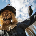 Staked Scarecrow Prop 8ft Animated Halloween Yard Decor Haunted House Display