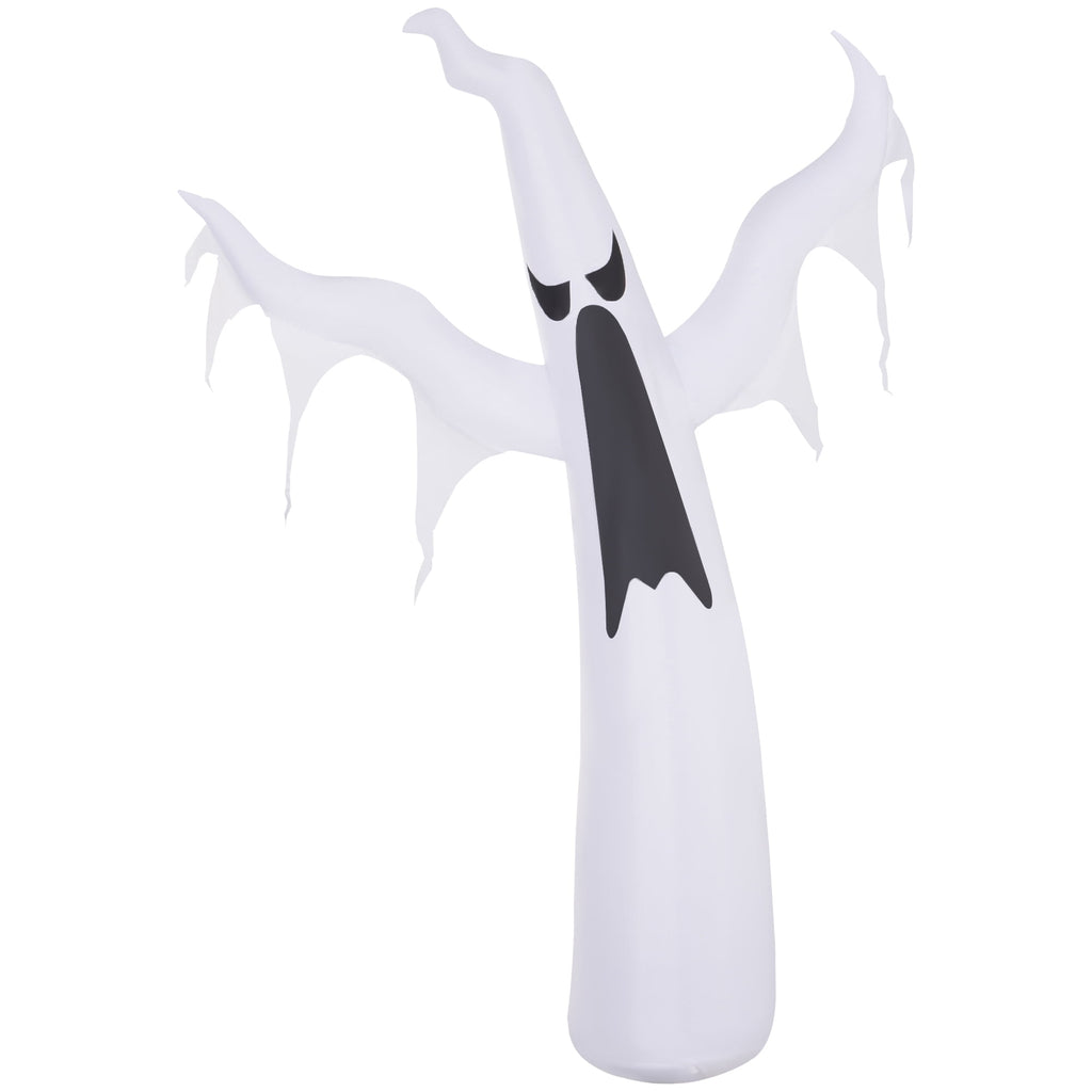 HOMCOM Halloween Inflatable Ghost with LED Lights for Garden Indoor Outdoor