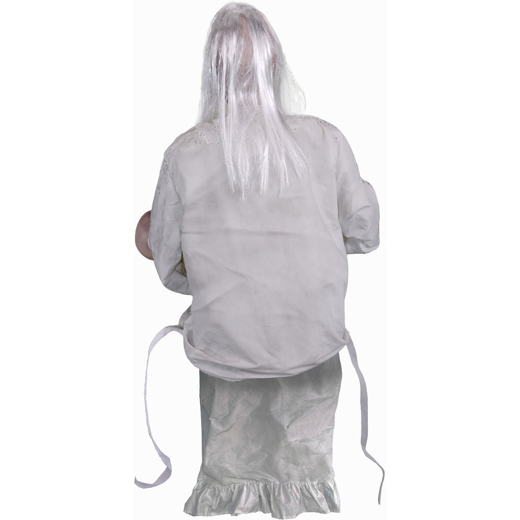 2.9 ft Animatronic Gravely Granny by Tekky Halloween Decoration with Motion-Activated Sounds, HHGRVLYGRNY-1FLSA