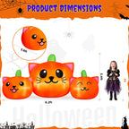 6.2FT Halloween Inflatable Pumpkin Cat Outdoor Decorations, Halloween Blow Ups with Lights for Party, Yard