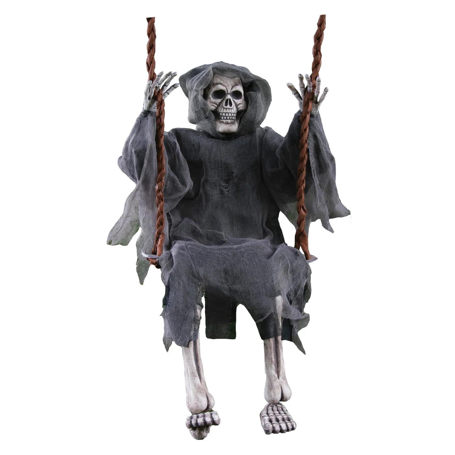 Fun World Reaper On Swing Prop Halloween Decoration - 36 in