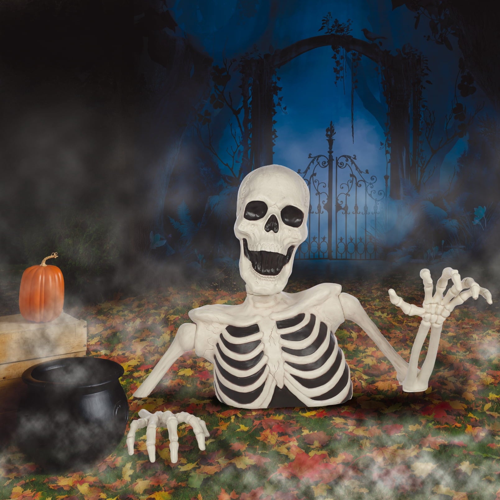 35" Halloween Giant Groundbreaker Skeleton, Halloween Decoration for Outdoor Lawn Yard and Porch