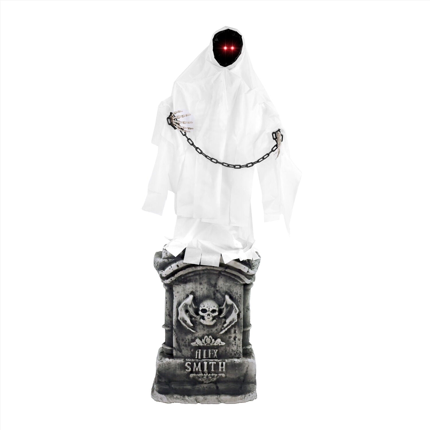 4.3 ft Touch-Activated Animated Spectre on Tomb Halloween Accessory, HHRPRTOMB-1FLSA