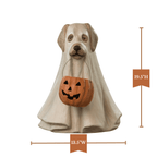 Bethany Lowe 19.5" Large Ghost Dog Candy Bowl Paper Mache Halloween Decoration Statue