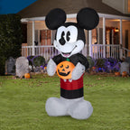 Airblown Inflatable Retro Mickey Mouse with Pumpkin 5ft tall