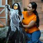 Light-Up Spooky Doll Yard Stake Halloween Decorations, Halloween, Home Decor, Yard Art, 3 Pieces