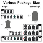 Halloween Foam RIP Graveyard Tombstones, 7Pack(3 x L-Size + 4 x XL-Size) Foam Tombstone for Halloween Party Outdoor Decorations