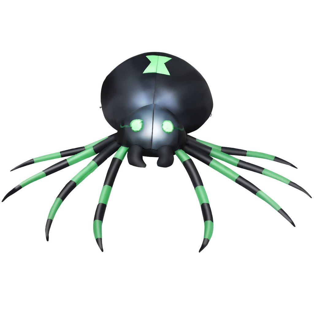 Patiojoy Halloween Decoration 6FT Inflatable Blow-Up Spider With LED Lights Outdoor Yard