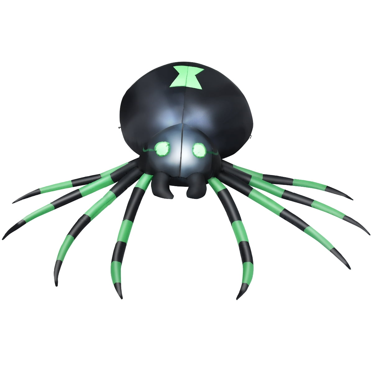 Patiojoy Halloween Decoration 6FT Inflatable Blow-Up Spider With LED Lights Outdoor Yard