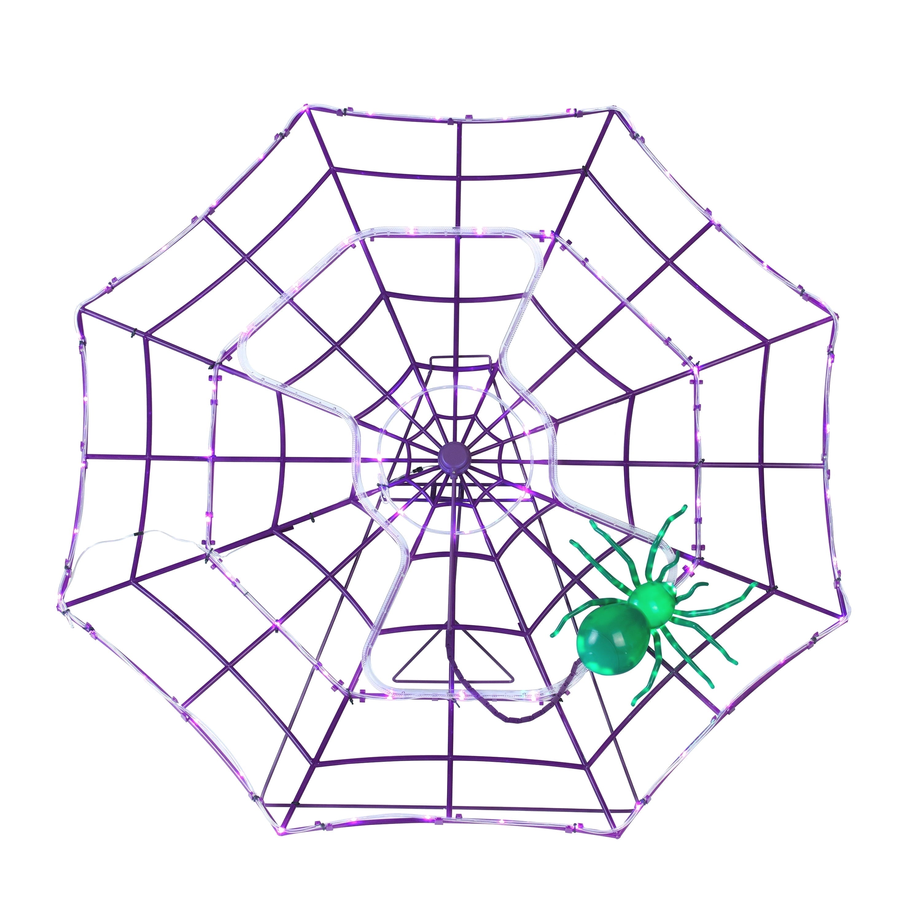4 ft. Outdoor Animated Spider Web - Purple Web
