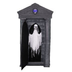 6.7 ft. Motion-Triggered Mausoleum Halloween Animatronic by Tekky, HHMAUSOLEUM-1FLSA