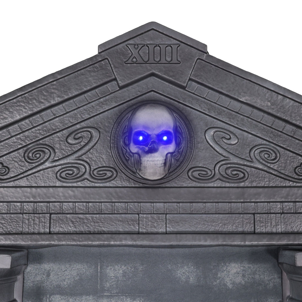 6.7 ft. Motion-Triggered Mausoleum Halloween Animatronic by Tekky, HHMAUSOLEUM-1FLSA