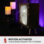 11.8 in Haunted TV by Tekky, Premium Halloween Animatronic, HHHAUNTTV-1FLSA