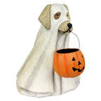 Bethany Lowe 19.5" Large Ghost Dog Candy Bowl Paper Mache Halloween Decoration Statue