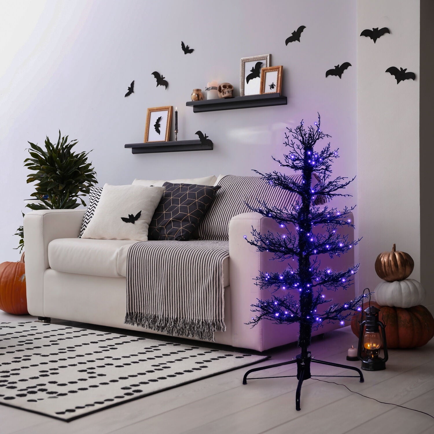 5 ft Dancing Halloween Tree Animatronic, Halloween Decor, HH050DANCETR-PUR