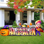 Halloween Inflatables 11.5 FT Long Vampire With Pumpkin, Outdoor Halloween Inflatables Halloween Blow Ups with LED Lights, Funny Halloween Decorations Inflatables for Halloween Holiday Party