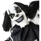 Lifesize 5.5 ft Animatronic Two-Headed Clown with Lights and Sound, Indoor/Outdoor Halloween Decoration, HHCLOWN-37FLSA