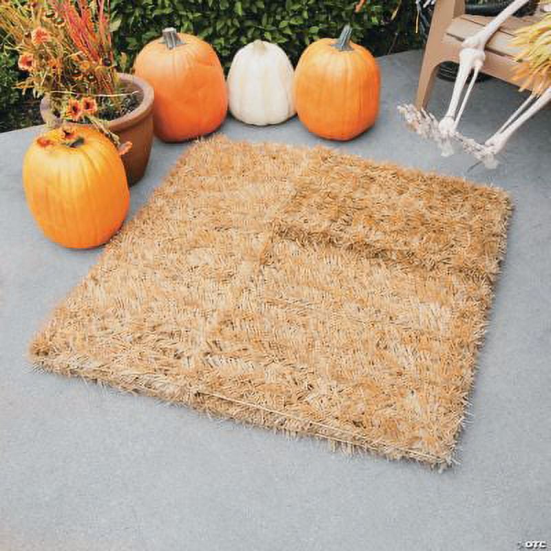 Collapsible Faux Hay Bale - Home Decor - 1 Piece