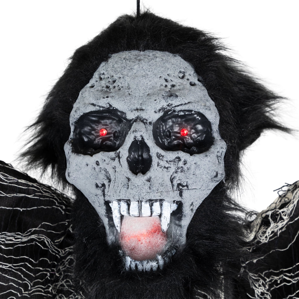 Animated Hanging Zombie Vampire with Lights and Sound Halloween Decoration - 5'