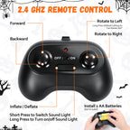 (2 pack) 2.6ft Remote Control Halloween Inflatable with Music Lights,Pumpkin Spider Car Blow ups Rc Car,Indoor Outdoor Decorations