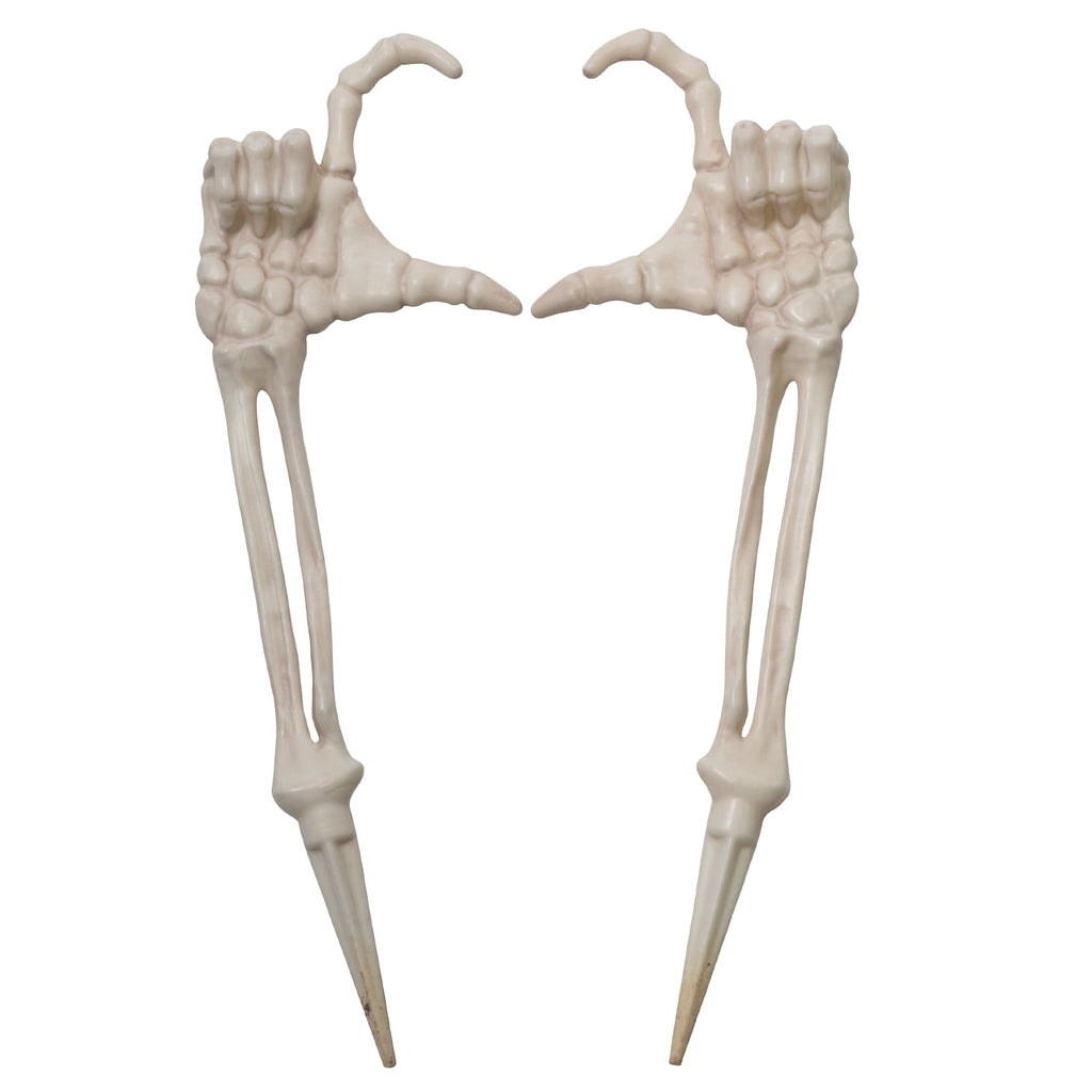 Halloween Skeleton Stakes Decorations, Love Pose 2 Piece Hands Arms with Lawn Stakes for Outdoor Yard Garden Decor