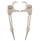 Halloween Skeleton Stakes Decorations, Love Pose 2 Piece Hands Arms with Lawn Stakes for Outdoor Yard Garden Decor
