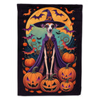 Halloween Italian Greyhound Dog House Flag 28x40IN Double-Sided Polyester Decorative Sleeve Pole Flag for Outdoor Home Garden